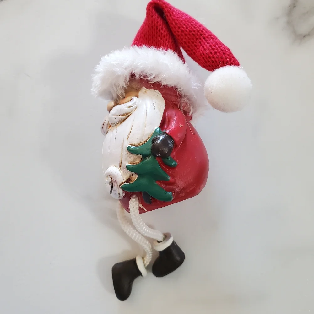 Santa, Snowman & Reindeer Shelf Sitters 3 Piece Figurine Set